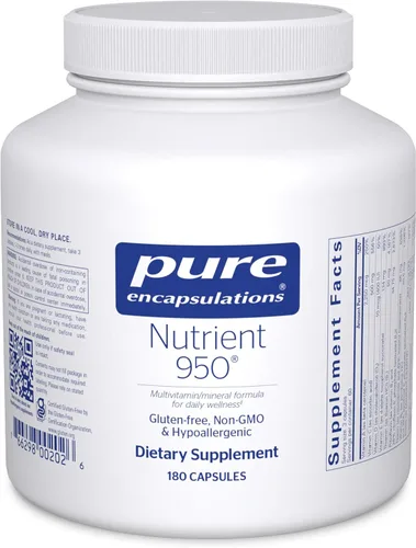 Miniatura 9 de Pure Encapsulations Nutrient 950 Suplemento multivitamínico mineral para apoyar las funciones fisiológicas y un estilo de vida saludable* 90