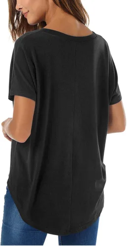 Miniatura 2 de Herou - Camiseta casual holgada de manga corta de verano, para mujer