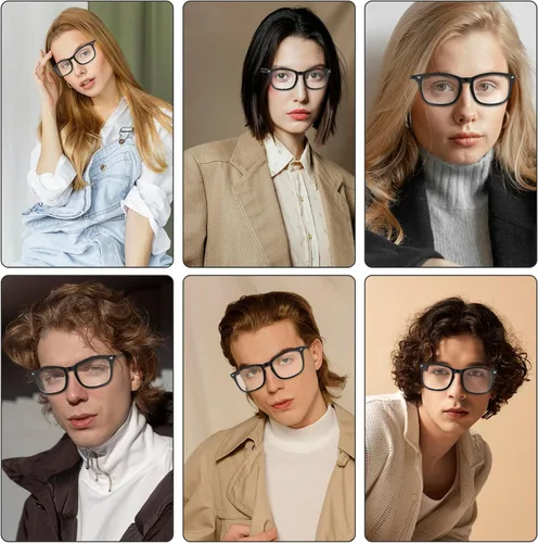 Miniatura 7 de Lentes de luz azul para mujeres y hombres, con bloqueo de luz azul, protección para computadora, juegos, televisión, teléfono, lectura
