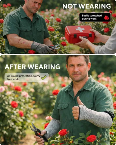 Miniatura 5 de Evridwear Mangas protectoras resistentes al corte Mangas de jardinería Protectores de brazo para piel fina y moretones Agricultura, industrial