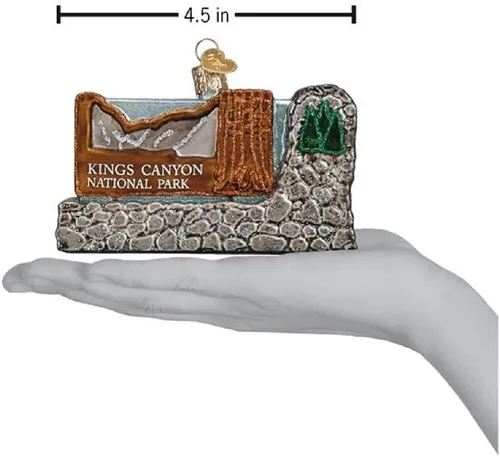 Miniatura 4 de Old World Christmas Adornos de vidrio soplado del Parque Nacional Kings Canyon para árbol de Navidad