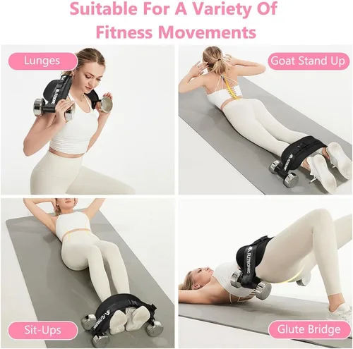 Miniatura 8 de Flintronic Exercise Hip Thrust Belt, Glute Trainer, Adjustable Hip Thrust Belt with Extra Padding for Dumbbells Kettlebells Gym Fitness Bodybuilding