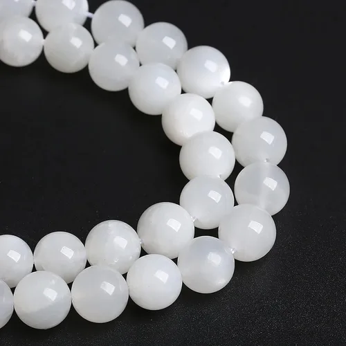 Miniatura 67 de 60 Cuentas de 15⁄64 Pulgadas (6 mm) de Piedra Natural de Citrino Limpio de Grado 3A en Bruto para Hacer Joyería, Pulseras DIY