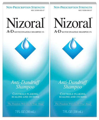 Nizoral A- D Champú anticaspa, azul, fresco, 7 onzas líquidas (paquete de 2)
