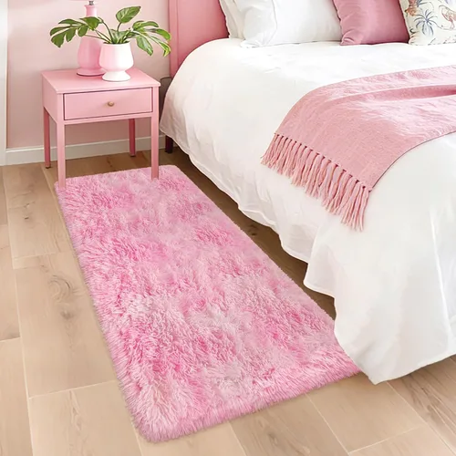 Miniatura 20 de Alfombras de pasillo beige de 2 x 6 pies para dormitorio, sala de estar, alfombra de felpa suave y esponjosa, alfombra de pasillo para pasillos