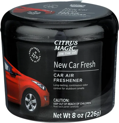Miniatura 2 de Citrus Magic On The Go - Ambientador sólido absorbente de olores, lujoso automóvil nuevo, 8 onzas, paquete de 3