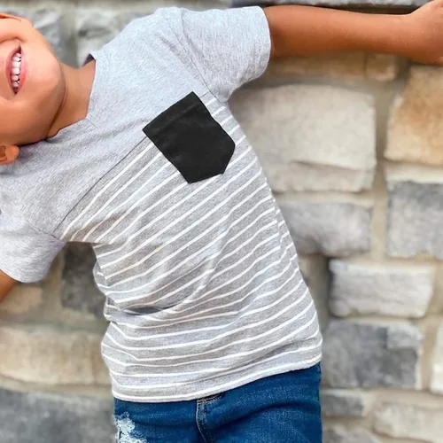 Miniatura 83 de Conjunto de traje de verano para bebé niño pequeño, manga corta, cuello redondo, letras impresas, lindo traje de verano, conjunto de 2 piezas