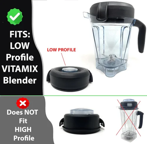 Miniatura 2 de Tapa de 2 piezas para 64 Oz. Advance Container tapa de perfil bajo [60-356] compatible con Vitamix