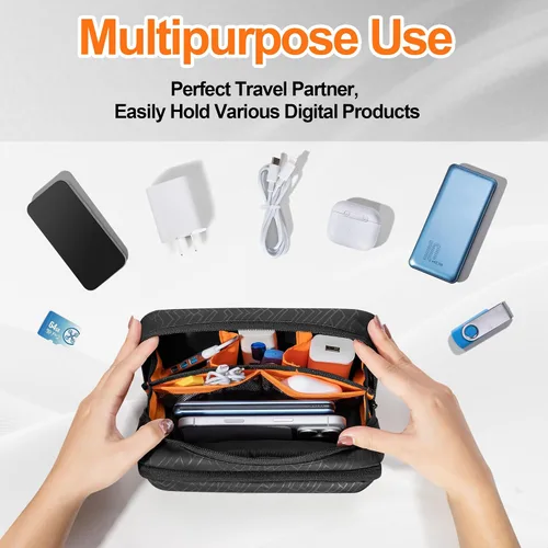 Miniatura 6 de PGmoon Funda de transporte compatible con DJI Osmo Pocket 3 Creator Combo Accesorios, Bolsa protectora de almacenamiento de mano/honda con múltiples