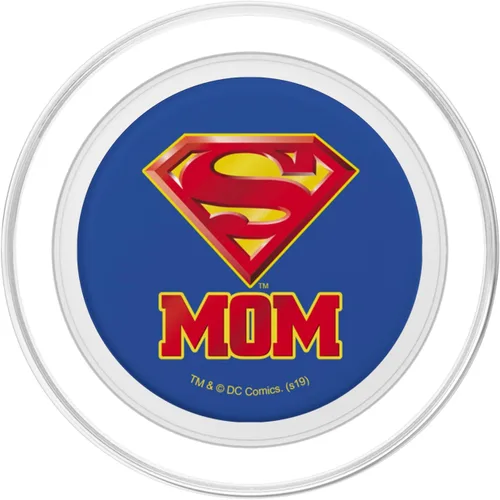 Miniatura 2 de Superman Super Mom Shield Logo PopSockets MagSafe PopGrip para iPhone