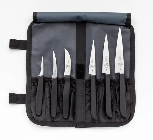 Miniatura 5 de Mercer Culinary - Juego de cuchillos de trinchar, 7 piezas, color negro
