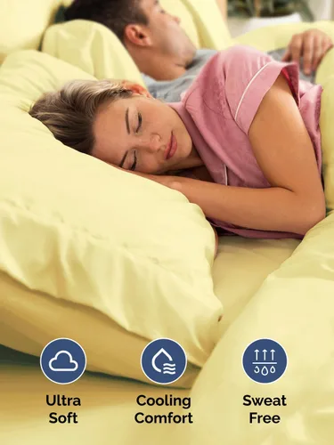 Miniatura 5 de Sábanas Full de Bolsillo Extra Profundo - Juego de 4 Piezas de Sábanas Transpirables y Refrescantes - Juego de Sábanas de Cama de Lujo Hotelero - 29
