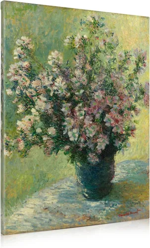 Miniatura 110 de IPIC - Reproducción artística de los lirios de agua de Claude Monet 1906, impresiones giclée coinciden con el marco dorado clásico, arte de pared