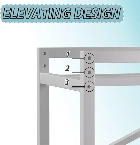 Miniatura 5 de Soporte apilable para lavadora y secadora con 4 ruedas, estantes metálicos para lavadora y secadora con espacio de almacenamiento, kit