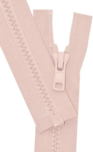 YKK Cremallera Vislon de 22 pulgadas, 5 separadores de plástico moldeado, peso medio por cada uno (color seleccionado) (rosa azafrán - 806)