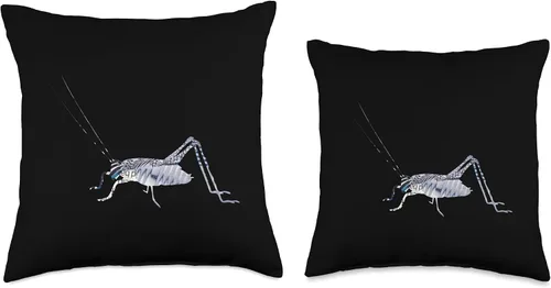 Miniatura 3 de COLLAGE ART INSECTS by TOMAHAWK ARTS Unique Steampunk Bug Cricket Collage Art for Insect Nature Throw Pillow 16x16, Multicolor