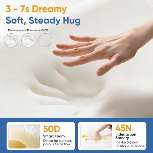 Miniatura 4 de Almohada cervical refrescante para dormir de lado, almohada cervical refrescante para dormir de lado, almohadas de espuma viscoelástica para dormir