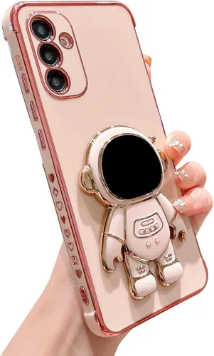 Miniatura 15 de phylla Funda de teléfono para Samsung Galaxy S22 Ultra de 6.8 pulgadas, funda de teléfono con soporte de astronauta chapado de lujo con bonito