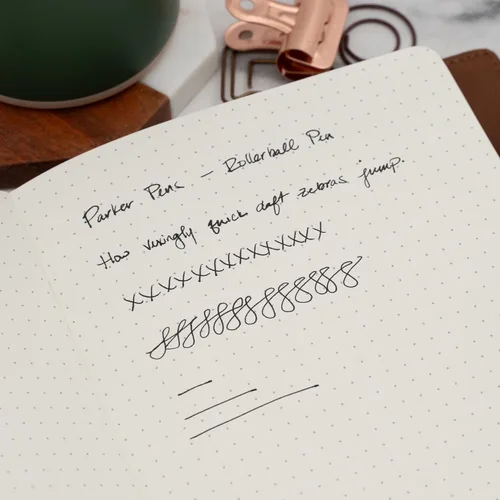 Miniatura 6 de Parker IM - Bolígrafo roller con tapa grabada, laca negra con borde dorado, regalo personalizado para ejecutivos, graduación, jubilación, avance