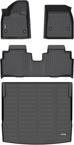 Miniatura 54 de HAFIDI® - Tapetes para auto con almacenamiento debajo del asiento, para todo clima, antideslizantes, de elastómero termoplástico, para la primera