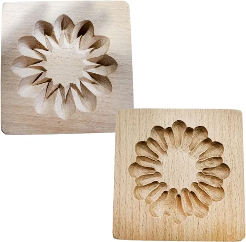 Miniatura 23 de Molde de Galletas de Madera, Molde de Horneado 3D, Herramienta de Decoración de Gravura para Artesanía, Adecuado para Halloween, Acción de Gracias