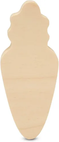 Miniatura 10 de Woodpeckers - Conejo de madera grueso de 4 pulgadas, paquete de 3 recortes de conejo de madera sin terminar para manualidades, decoración de bandeja