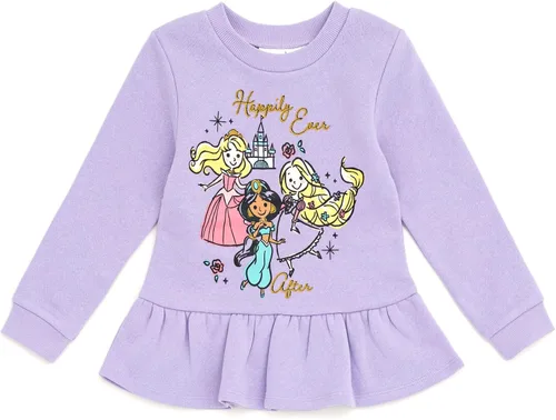 Miniatura 3 de Disney Conjunto de sudadera de vellón y pantalones deportivos para niñas, tallas de recién nacido a niño grande (recién nacido - 14-16)