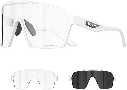 Miniatura 7 de SCVCN Photochromic Cycling Glasses Men Women Clear Mountain Bike Sunglasses Sports Baseball Riding MTB S327