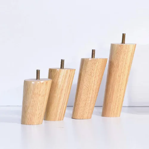Miniatura 3 de M8 - Patas oblicuas de madera maciza para muebles, patas de mesa, patas de soporte para sofá, 3.1-27.6 in, para mueble de TV, escritorio, mesa