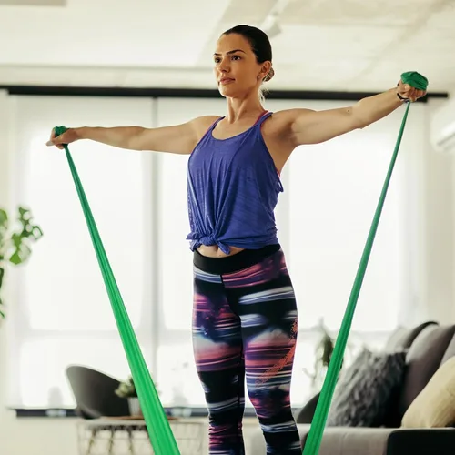 Miniatura 4 de PATIKIL Juego de bandas de resistencia, bandas elásticas de entrenamiento de ejercicio, bandas de entrenamiento de fuerza para yoga, pilates