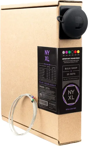 Miniatura 12 de D'Addario Cuerdas para guitarra eléctrica, NYXL entorchadas en níquel, NYXL1164, calibre medio 11-64, juego de 7 cuerdas, paquete de 1
