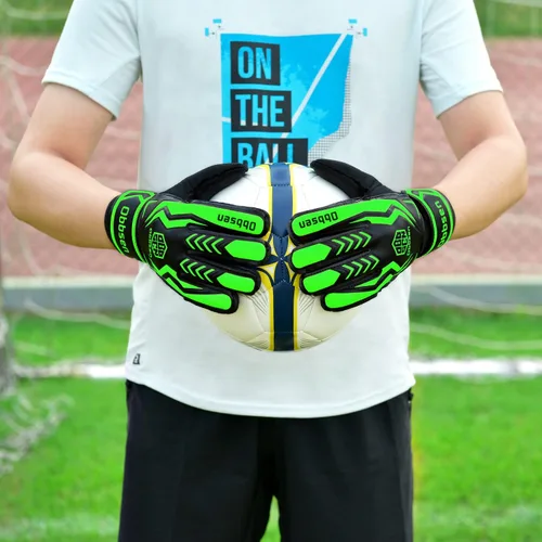 Miniatura 6 de Guantes de portero de fútbol para niños, jóvenes y adultos, guantes de portero de fútbol de agarre fuerte con protección para los dedos