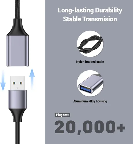 Miniatura 4 de Pastall Cable USB hembra a C macho (3.3 ft/3.3 pies), adaptador tipo C, adaptador USB C a USB 3.0, C hembra a un macho