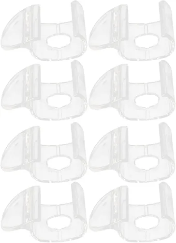 Miniatura 10 de 4 manijas inalámbricas para persianas, mini persianas enrollables de plástico transparente, ganchos de mango celular inalámbricos para riel inferior