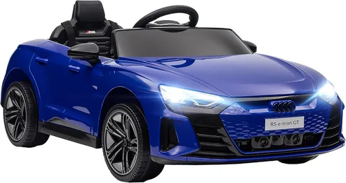 Miniatura 12 de Aosom Carro de juguete con licencia Audi RS e-tron GT de 12V para niños, vehículo eléctrico con control remoto para padres, música, luces, para Negro