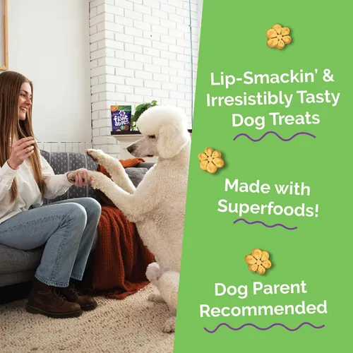 Miniatura 3 de Fruitables Golosinas horneadas para perros, bocadillos saludables de calabaza para perros, bajos en calorías y deliciosos, sin trigo, maíz o soja