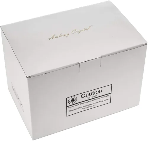 Miniatura 3 de Amlong Crystal Bola de cristal transparente de 5.906 in (6 pulgadas) con soporte de unicornio y paquete de regalo para bola decorativa, fotografía