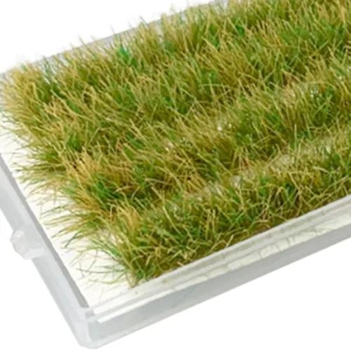 Miniatura 2 de predolo Escala 1:87 HO Grass Tiras de hierba en miniatura Accesorios de escena de artesanía Serie Campo de arroz, modelo de terreno de mechón espeso