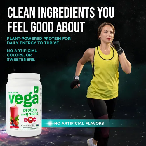 Miniatura 9 de Vega Proteínas y verduras, baya, proteína a base de plantas Polvo de proteínas más vegetales - Polvo de proteína, ceto-amigable, vegetariano, sin