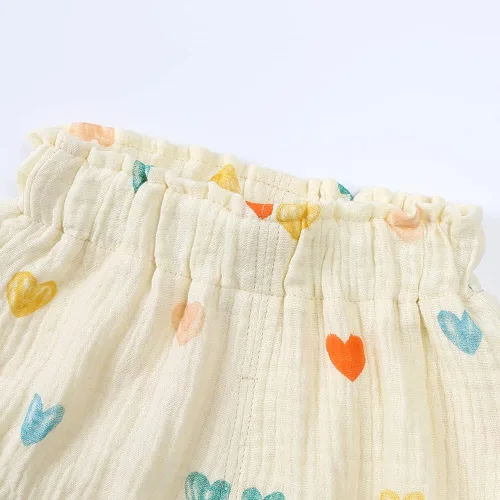 Miniatura 5 de MYGBCPJS - Conjunto de 3 shorts sueltos de algodón de lino para bebés, shorts holgados