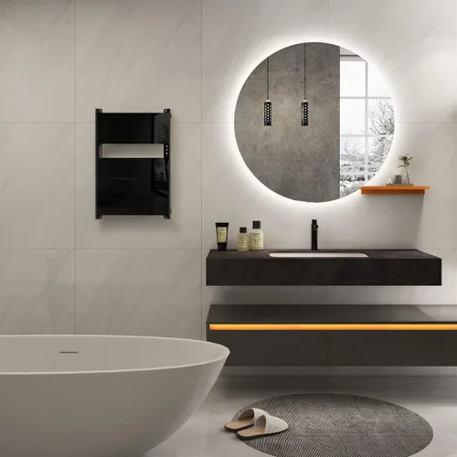Miniatura 5 de Toallero térmico para baño, calentador de toallas con temporizador montado en la pared, calentador de toallas eléctrico, calentador de toallas