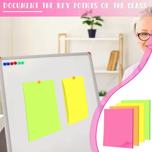Miniatura 7 de Harloon Notas adhesivas grandes de 11 x 11 pulgadas, notas adhesivas jumbo para oficina, hogar, reuniones, 40 hojas/bloc de notas