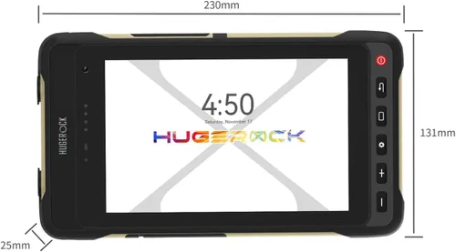 Miniatura 11 de HUGEROCK X70 Tablet Android resistente 7 pulgadas - 2600nits Tableta GPS de alto brillo para navegación de motocicleta, impermeable a prueba