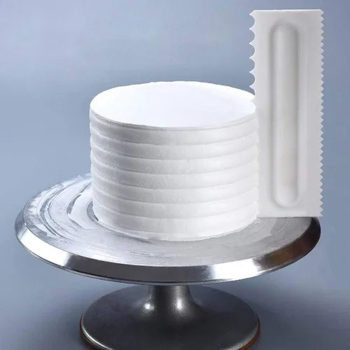 Miniatura 7 de Hofumix - Raspador de tartas para decoración de pasteles, peine de glaseado más suave con borde de pastel, espátulas de crema más suaves