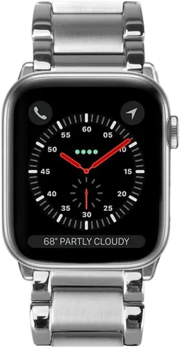 Miniatura 2 de CASETiFY Correa de reloj de eslabones [acero inoxidable de alta calidad] compatible con Apple Watch Series 1-9, SE, Ultra - 1.496 in/1.575 in/1.614