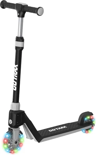 Gotrax K03 - Patinete para niños con ruedas de 5" con luz LED y manillares ajustables, diseño ligero y plataforma antideslizante, carga máxima de