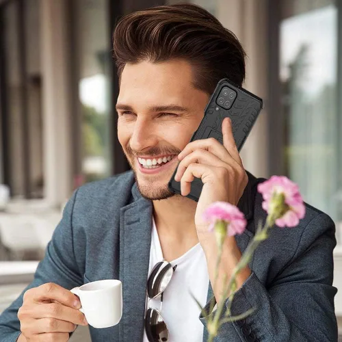 Miniatura 6 de Funda para teléfono Galaxy A12, funda para teléfono Samsung A12 con protector de pantalla, protector de silicona a prueba de golpes con función