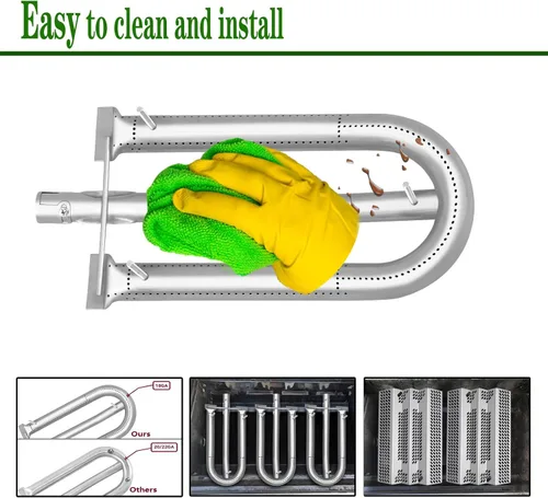 Miniatura 5 de 92461 - Kit de reparación de placa de calor y quemador de parrilla de acero inoxidable, piezas de repuesto para parrillas de gas americanas