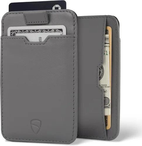 Miniatura 25 de Vaultskin CHELSEA - Cartera de piel delgada con bloqueo RFID para hombre, tarjetero minimalista con bolsillo frontal