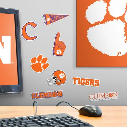 Miniatura 6 de Clemson University - Paquete variado de 50 calcomanías de vinilo grandes de lujo, para laptop, botella de agua, álbumes de recortes, tableta